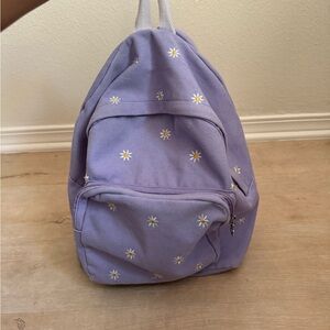 Lavender canvas backpack
